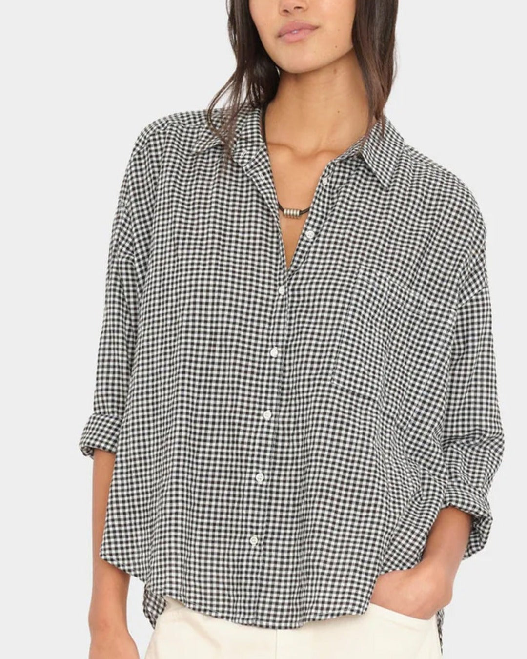 Xirena - Jordy Shirt - Black & Sand
