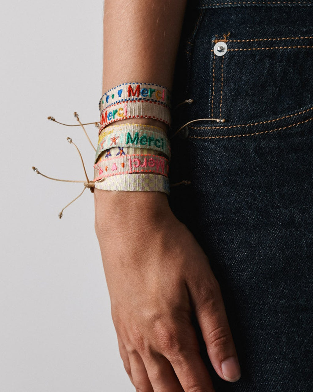 Merci x Guanabana - Bracelet Cœur - Bleu