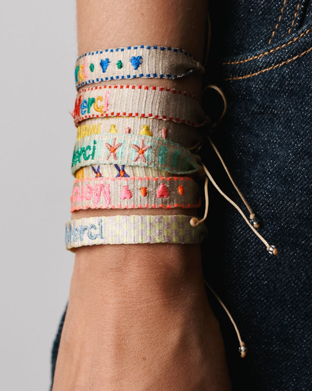 Merci x Guanabana - Bracelet Cœur - Rose