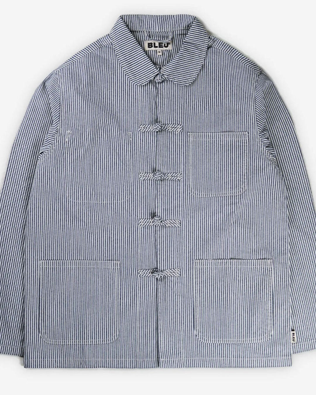 Bleu - Shanghai Hickory Stripe Jacket - Blue