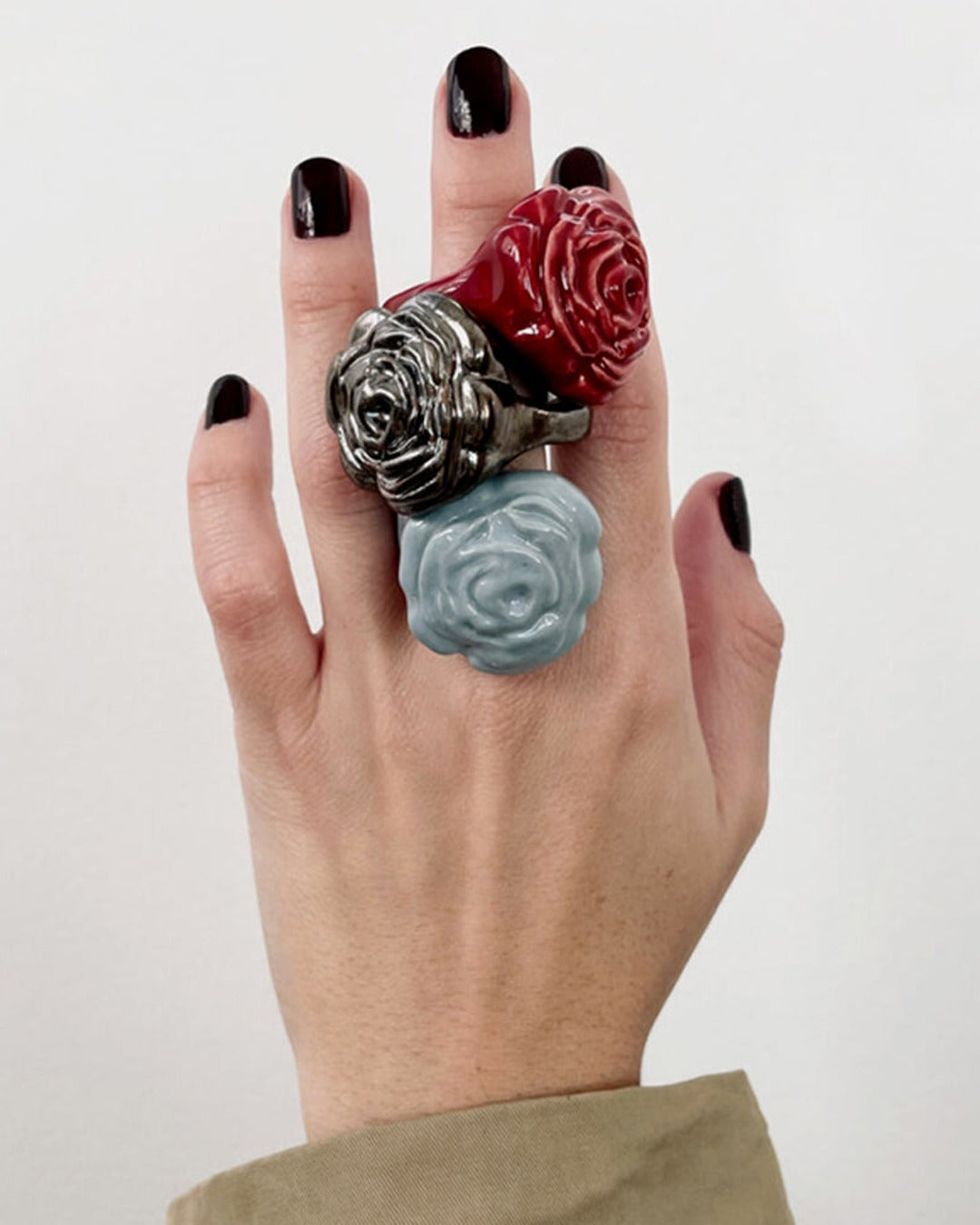 Blanca Olmos Studio - Bague La Rosa - Rouge