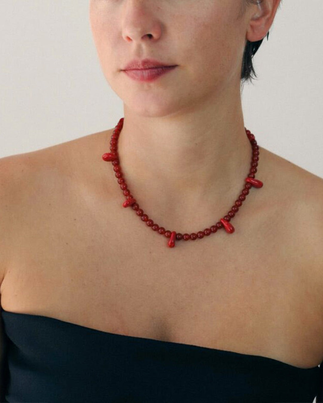 Blanca Olmos Studio - Collier Las Lagrimas - Rouge