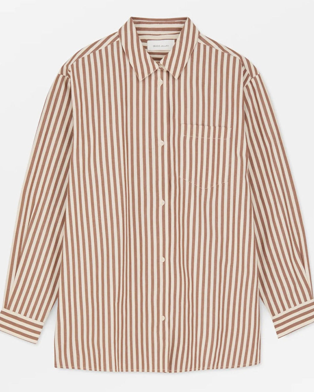 Skall Studio - Edgar Shirt - Brown and Ecru