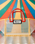 Merci x Mimi Salon - Sac Panier Xs - Jaune & Rouge