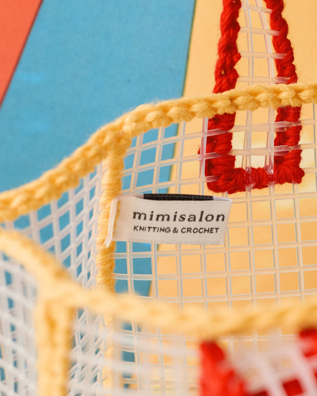 Merci x Mimi Salon - Sac Panier Xs - Jaune & Rouge