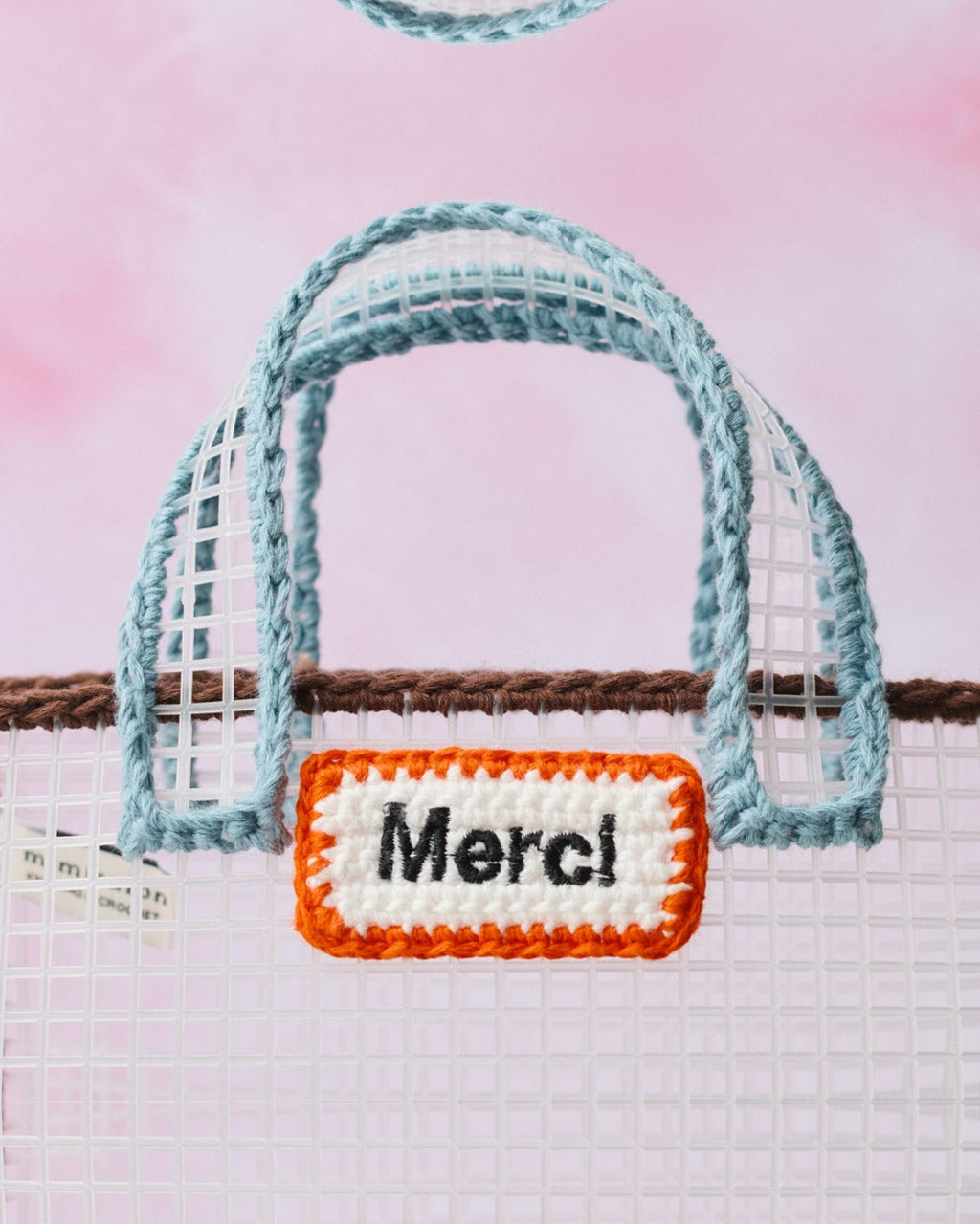 Merci x Mimi Salon - Sac Panier Xs - Marron & Bleu