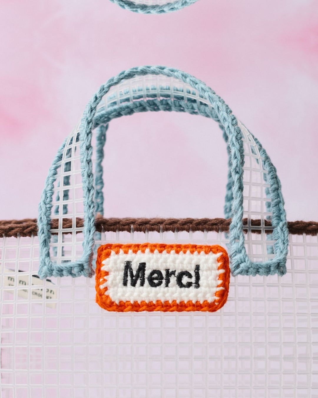 Merci x Mimi Salon - Sac Panier Xs - Marron & Bleu