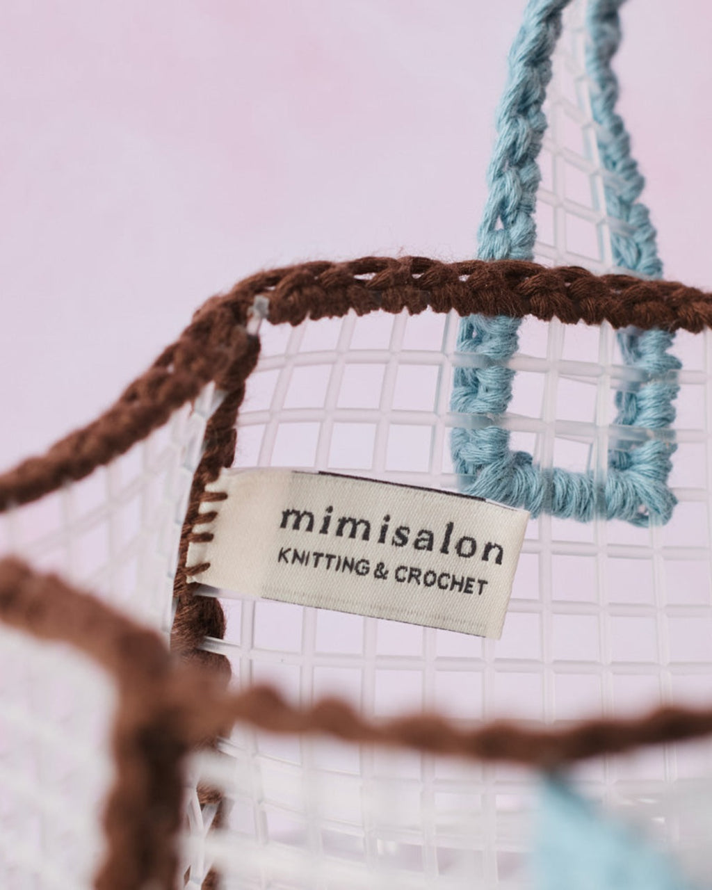 Merci x Mimi Salon - Sac Panier Xs - Marron & Bleu