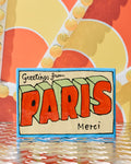 Merci x Michela Castagnaro - Carte Postale En Céramique - Verte