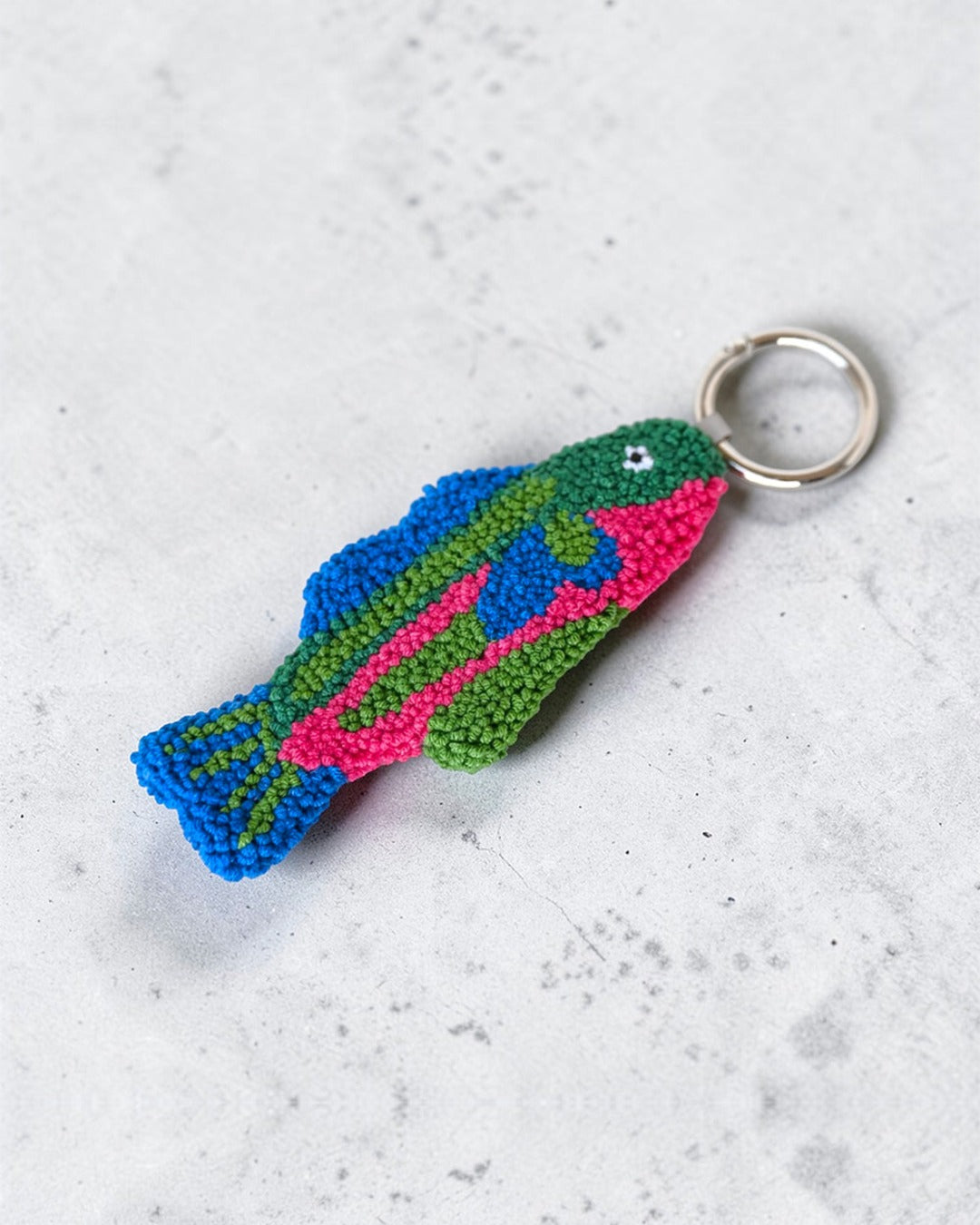 N2 Studio - Porte Clé Sardine - Bleu Vert & Rose