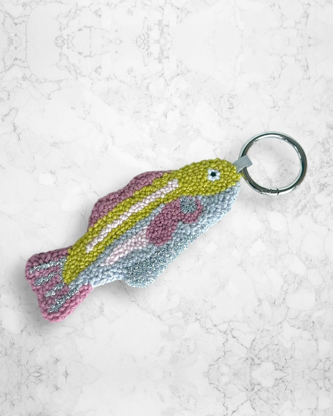 N2 Studio - Porte Clé Sardine - Vert Lilac & Bleu