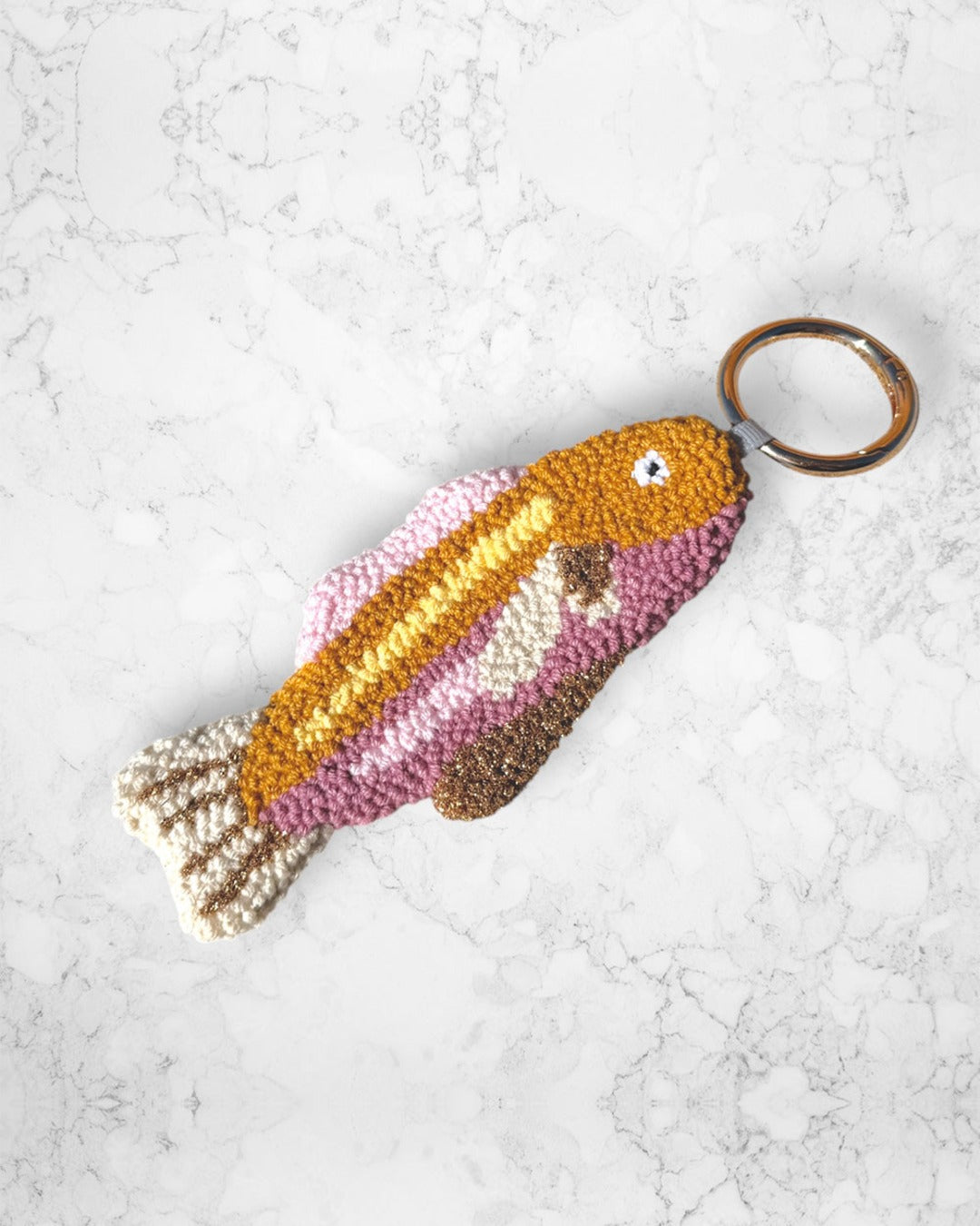 N2 Studio - Porte Clé Sardine - Rust Lilac & Crème