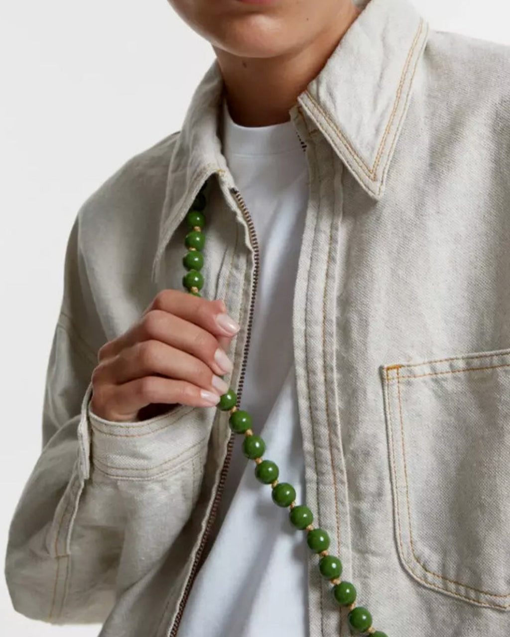 Upbeads - Chaîne De Téléphone - Olive