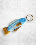 N2 Studio - Porte Clé Sardine - Bleu Crème & Rust