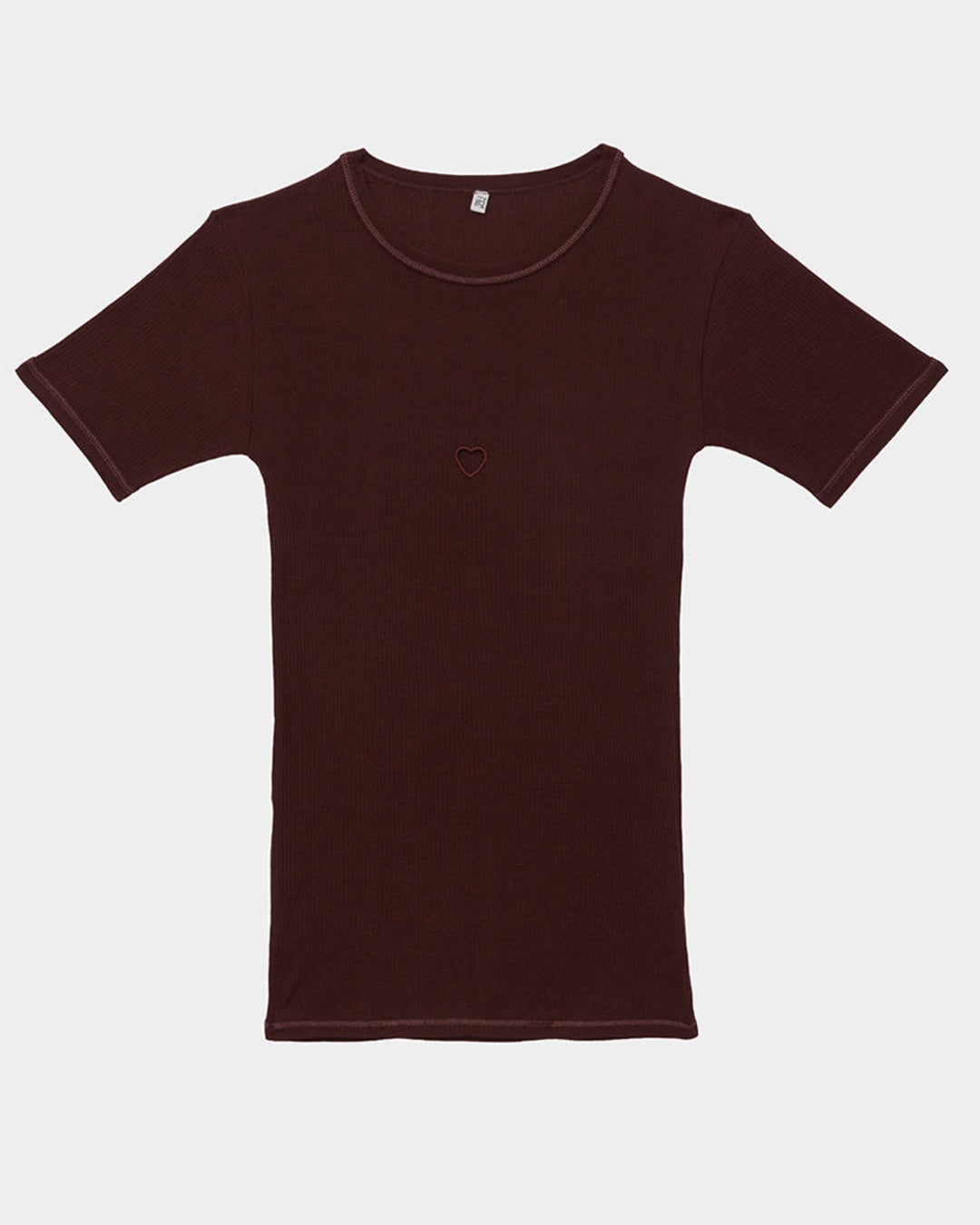 Baserange - Heart T Shirt - Nara Red