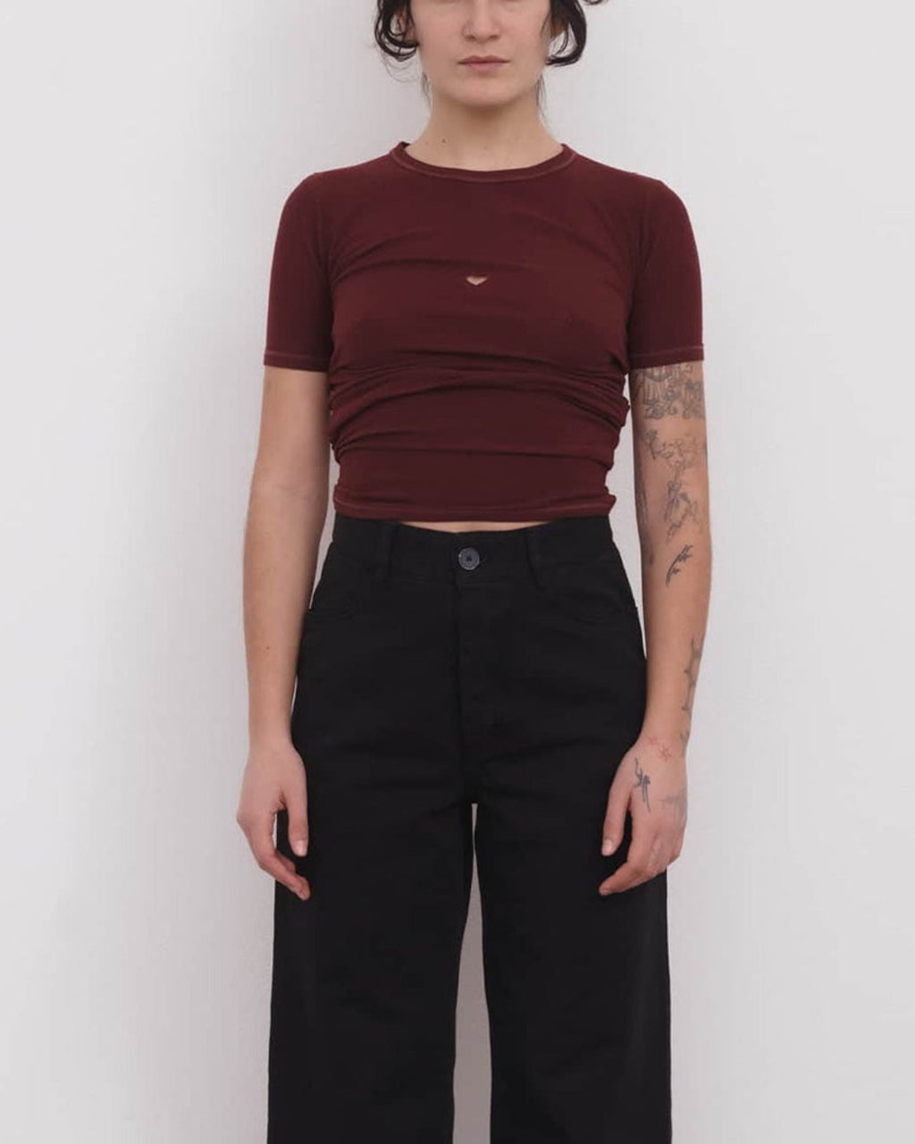 Baserange - Heart T Shirt - Nara Red