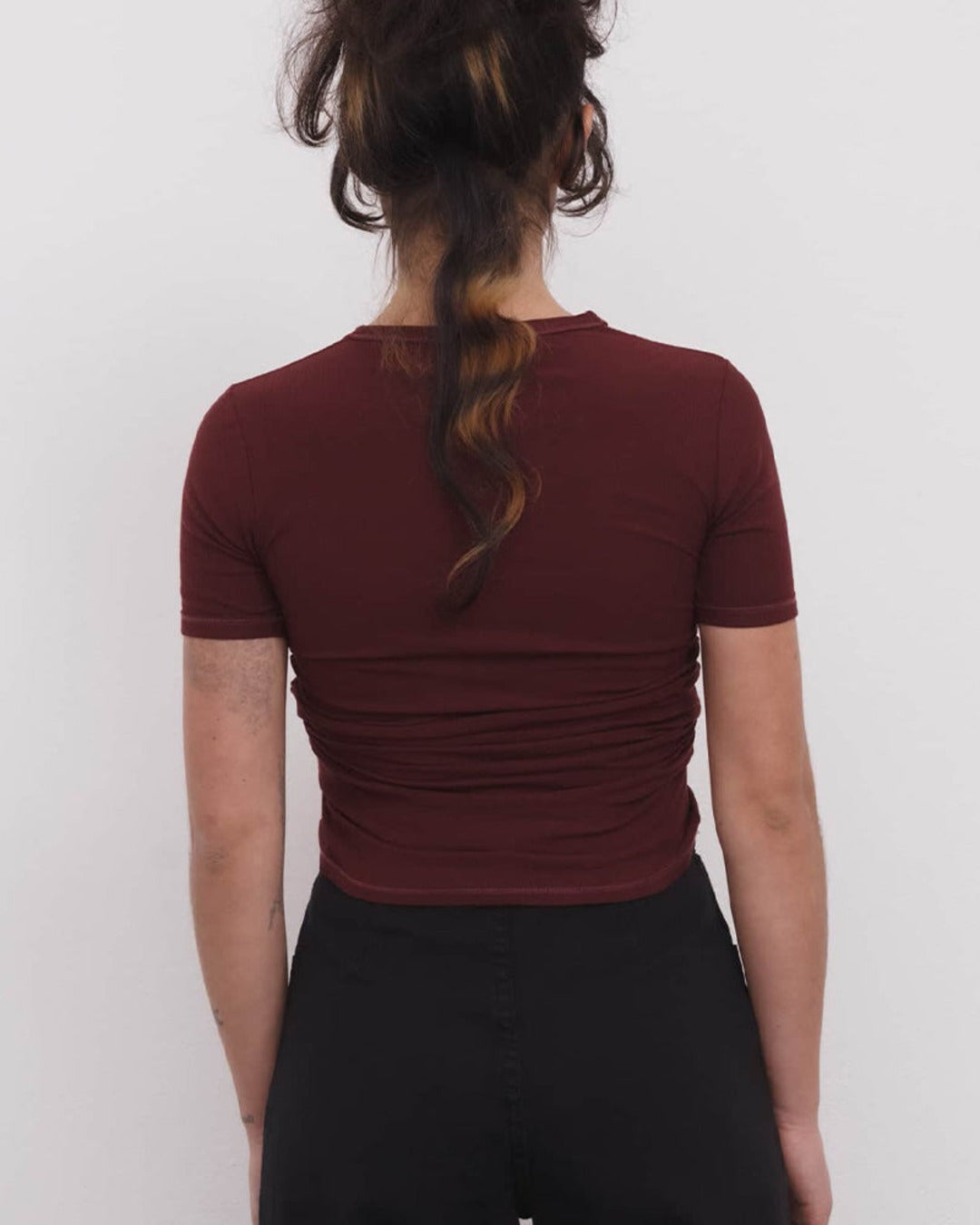 Baserange - Heart T Shirt - Nara Red