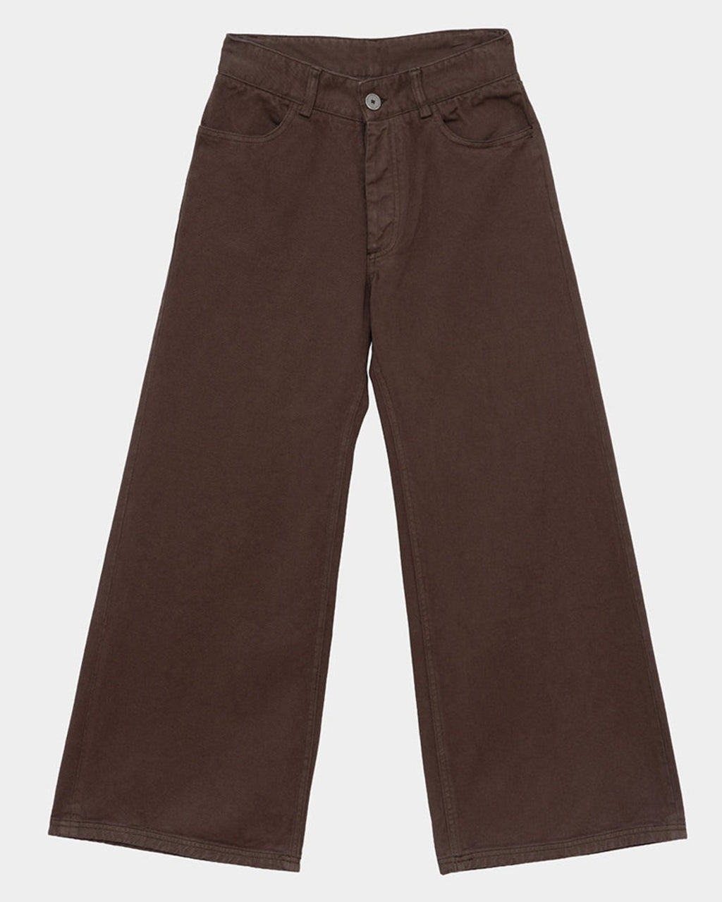 Baserange - Pantalon Tajo Wide - Marron Cata