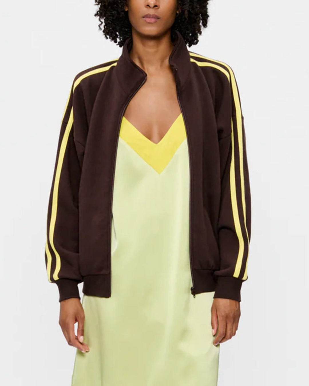 6397 - Track Zip Up Fleece Jacket - Soil