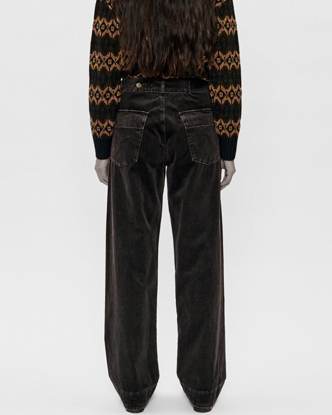 6397 - Pantalon Side Dart - Ebony