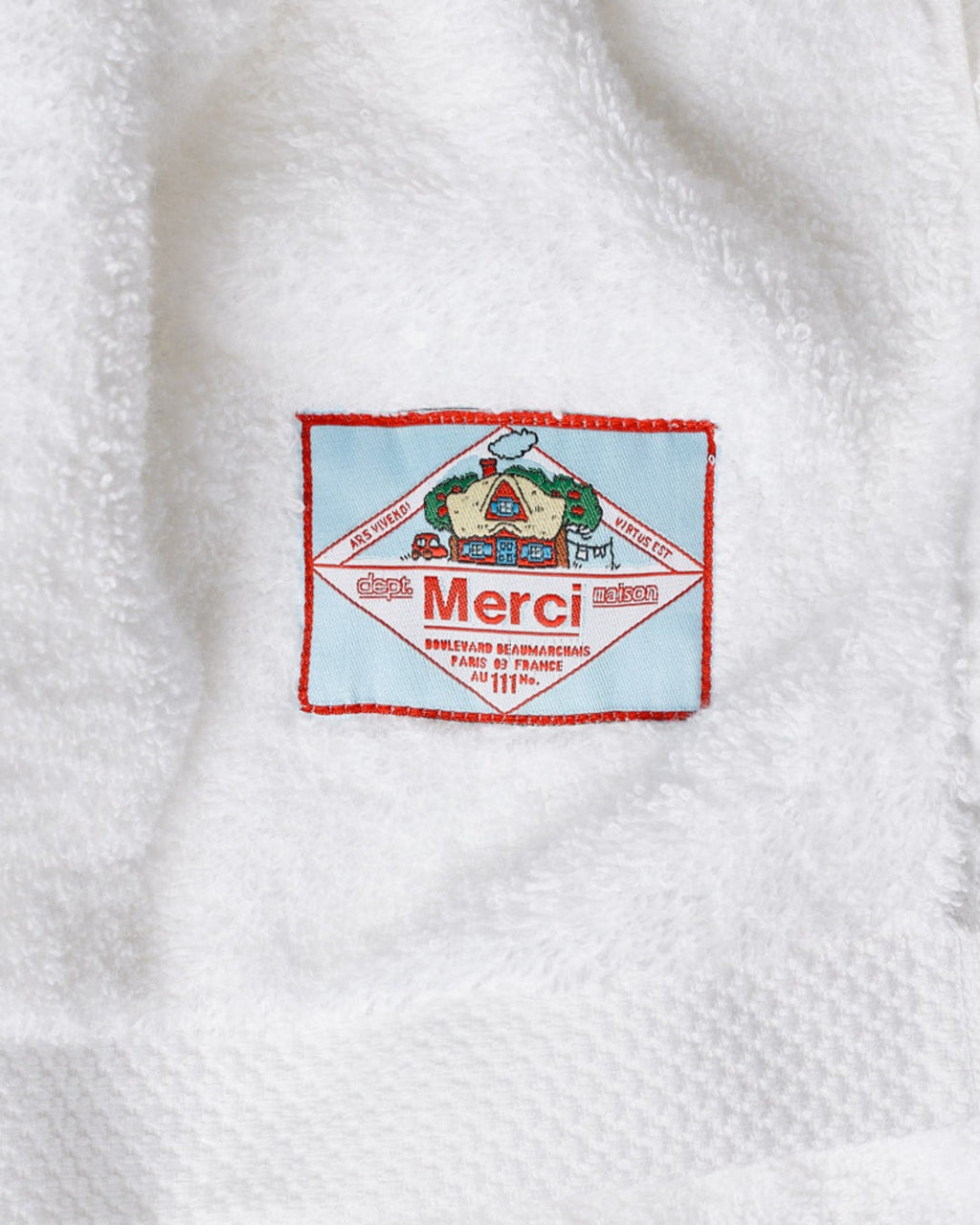 Merci - Terry Cloth Bath Towel - White Mist