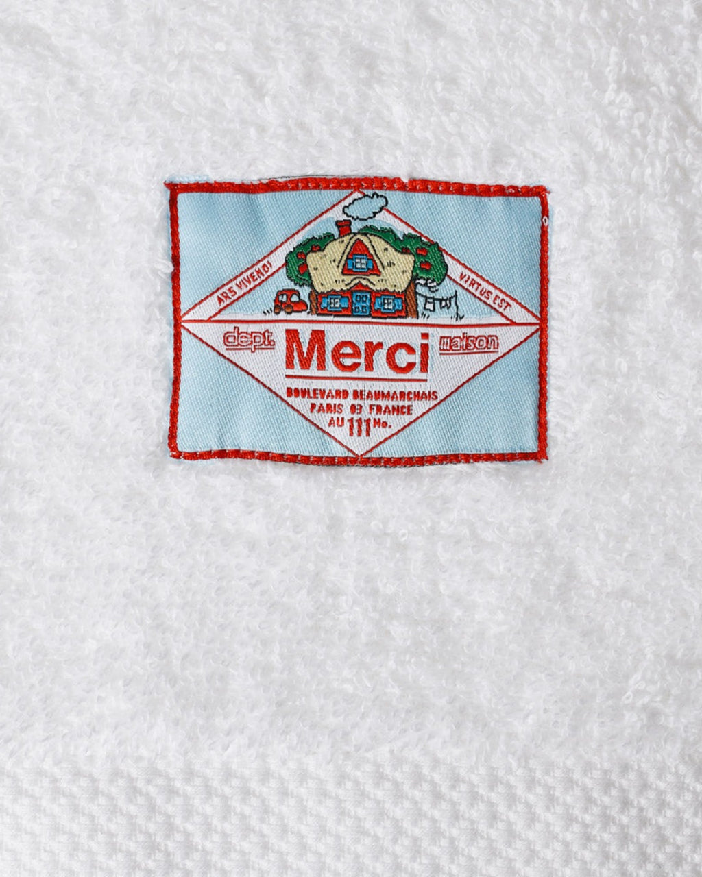 Merci - Terry Cloth Bath Towel - White Mist