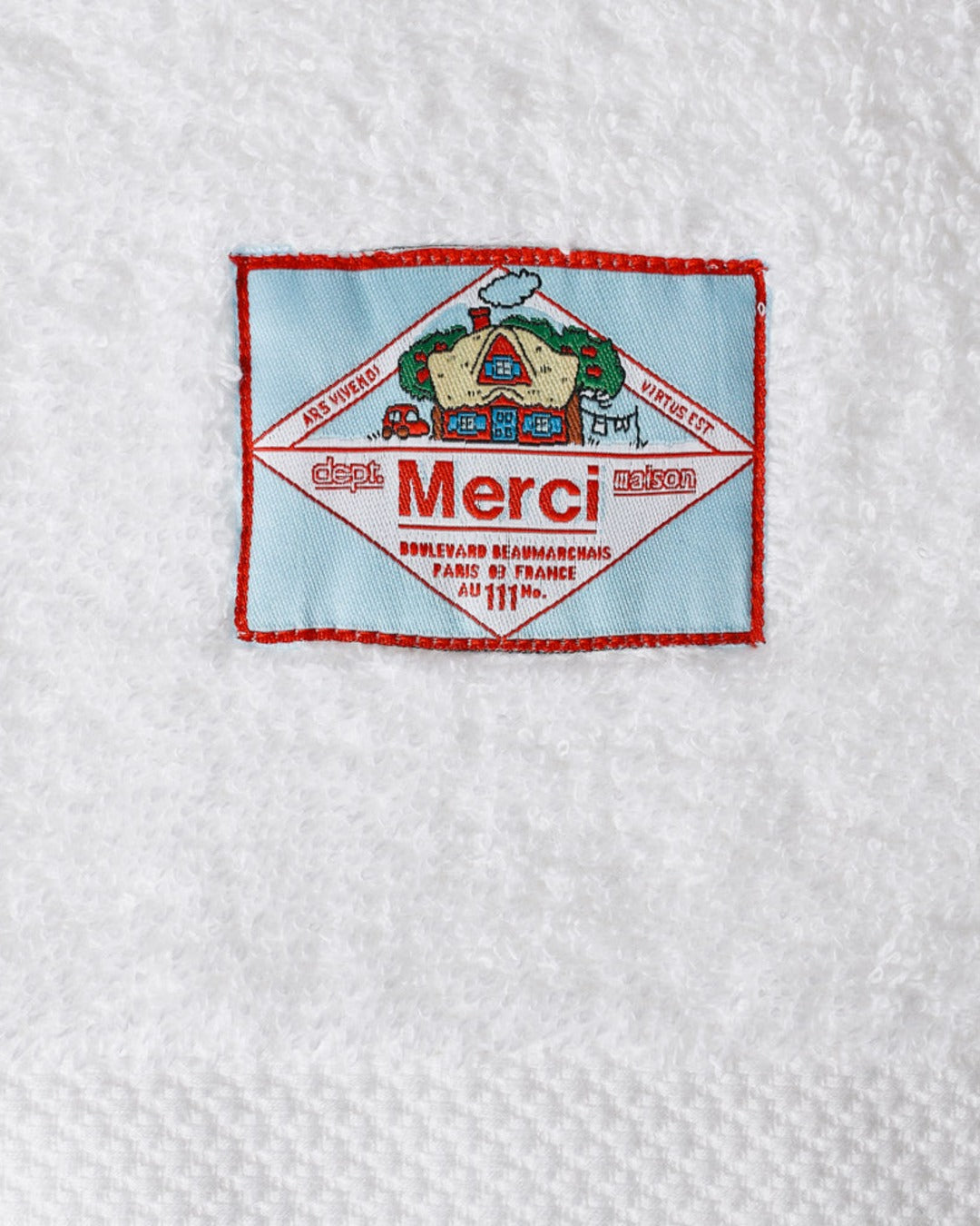 Merci - Terry Cloth Bath Towel - White Mist