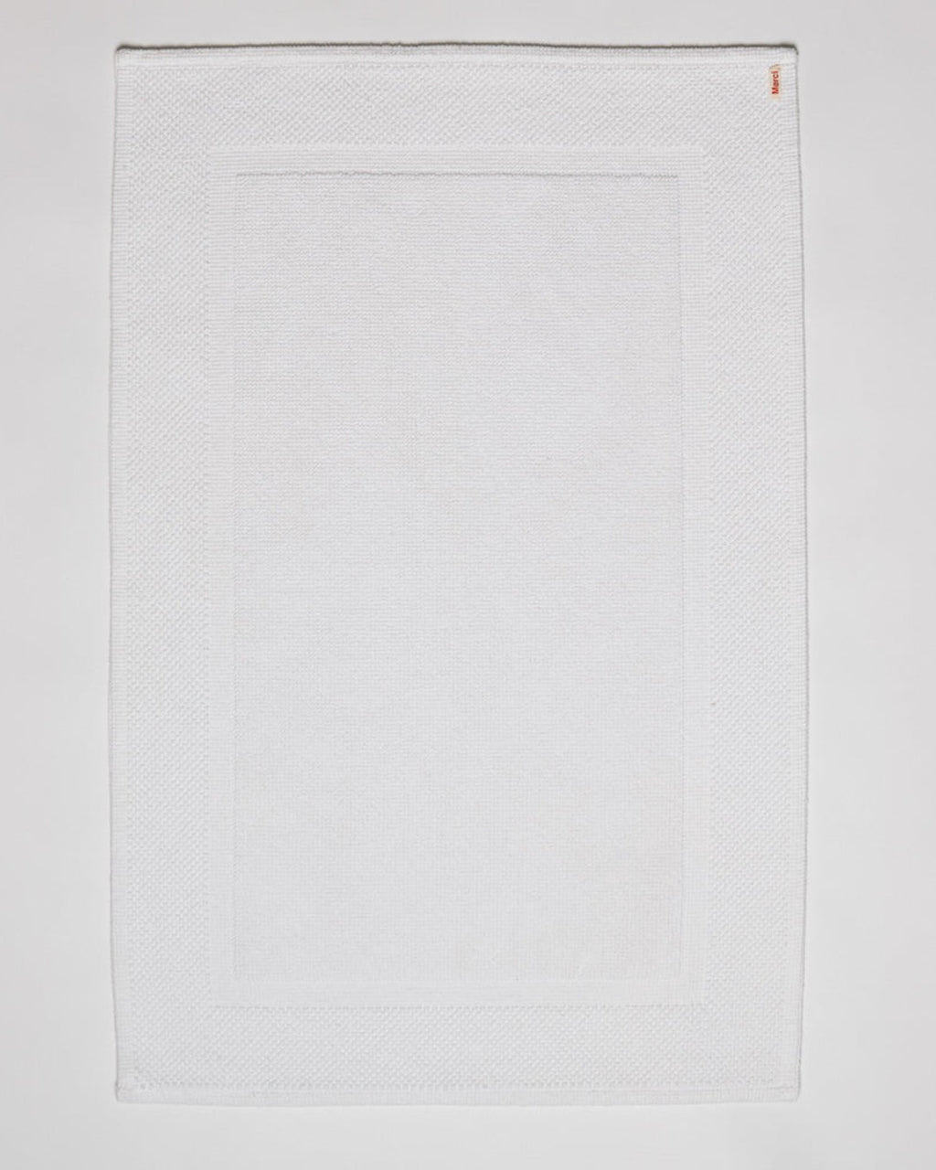 Merci - Tapis De Bain En Coton - Blanc Brume