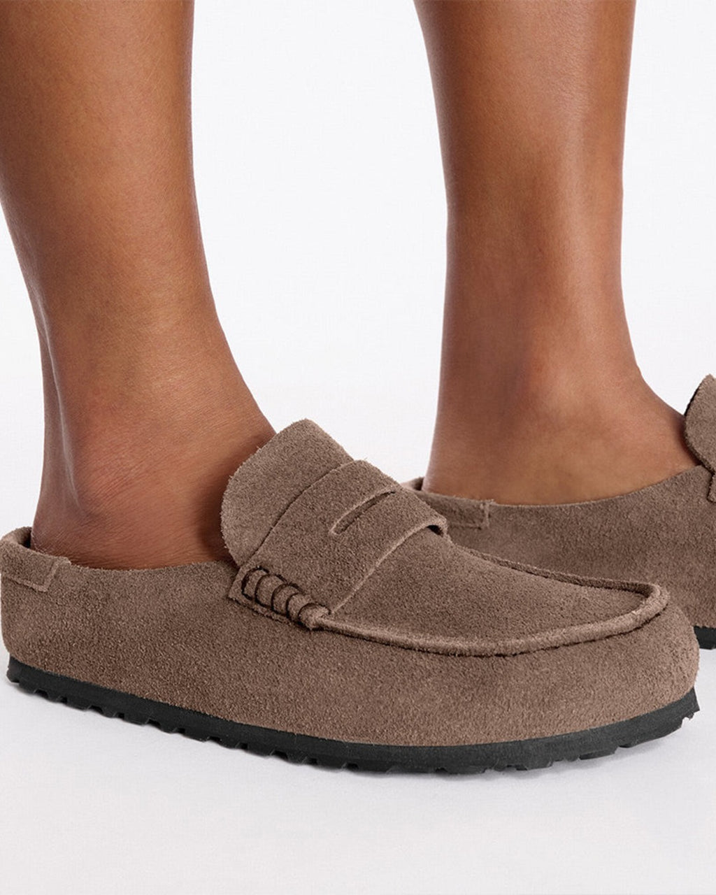 Birkenstock - Naples Suede Loafers - Concrete Gray