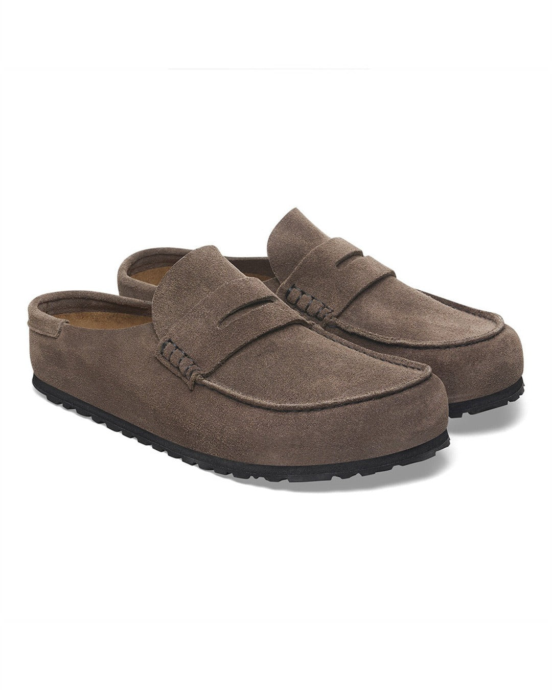 Birkenstock - Naples Suede Loafers - Concrete Gray