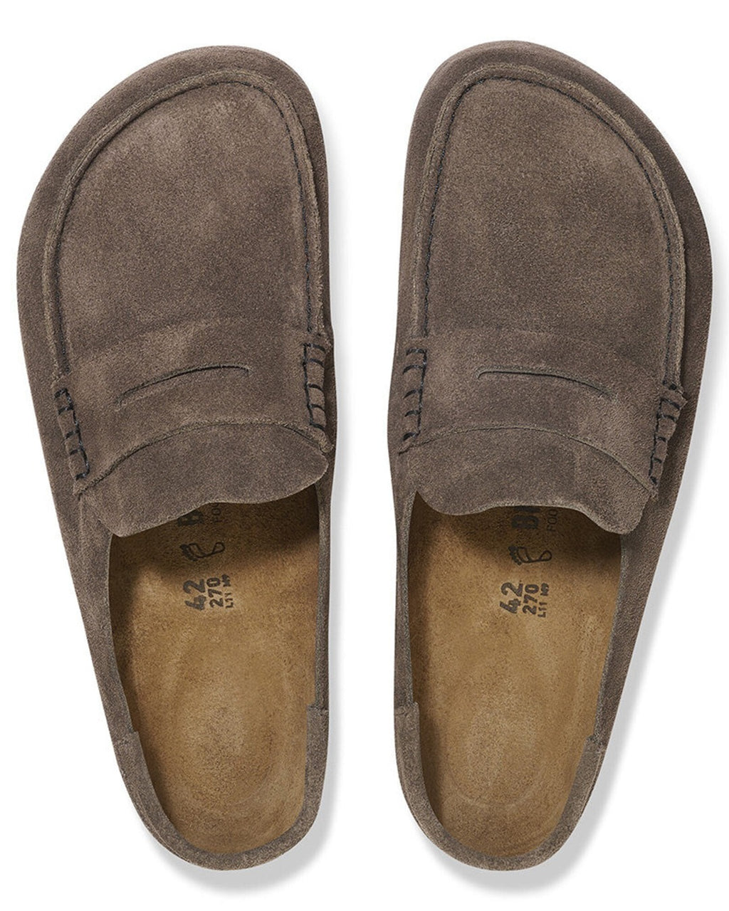 Birkenstock - Naples Suede Loafers - Concrete Gray