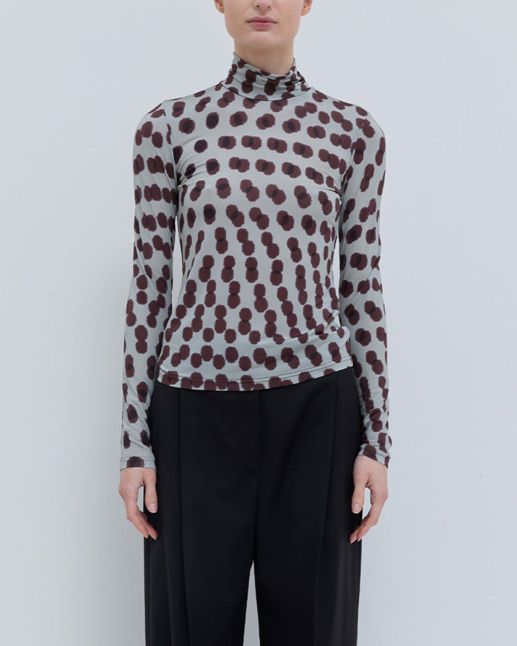 Christian Wijnants - Top Tugal Col Roulé - Plum Polika