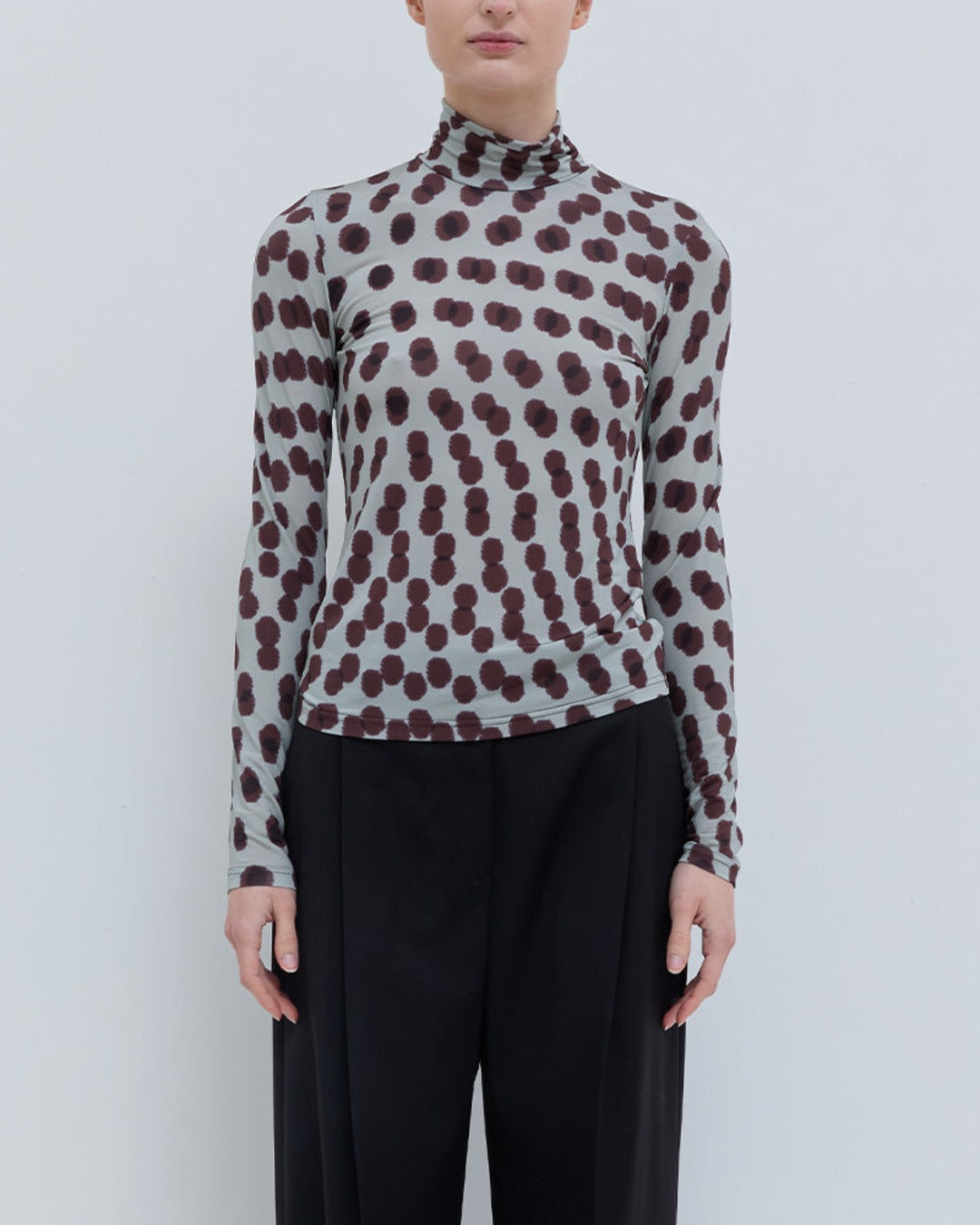 Christian Wijnants - Top Tugal Col Roulé - Plum Polika