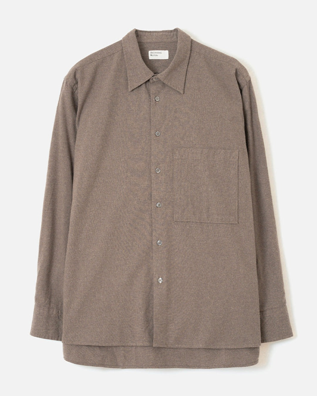 Universal Works - Chemise Square Pocket - Marron