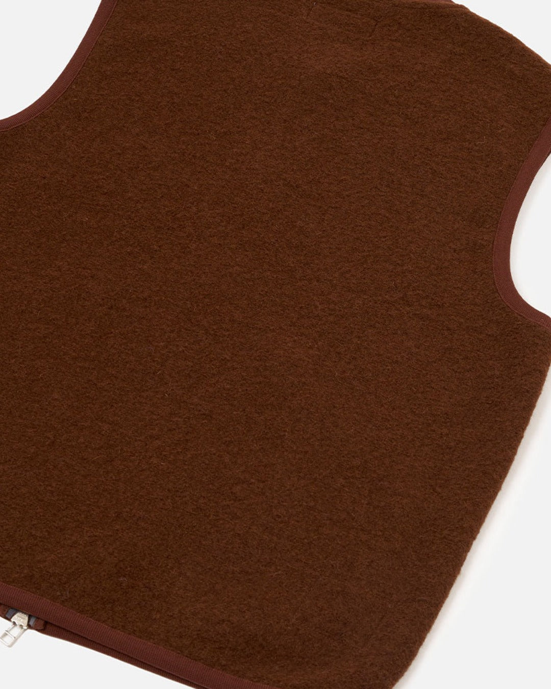 Universal Works - Gilet Sans Manches Zip - Cacao