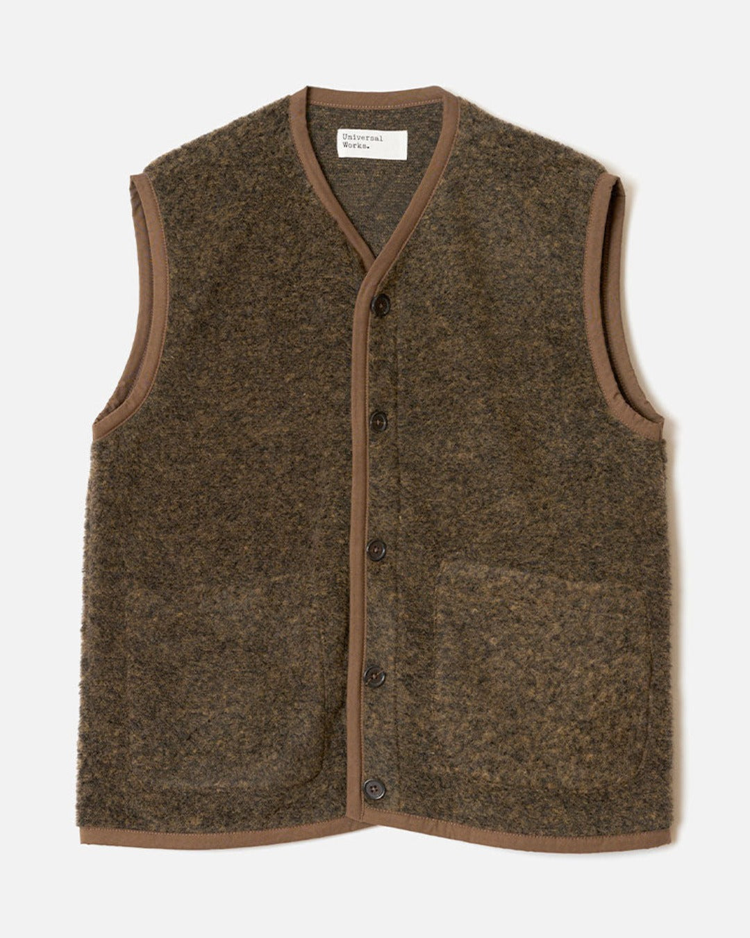 Universal Works - Gilet Lancaster - Marron