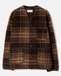 Universal Works - Cardigan Polaire Ombré - Marron