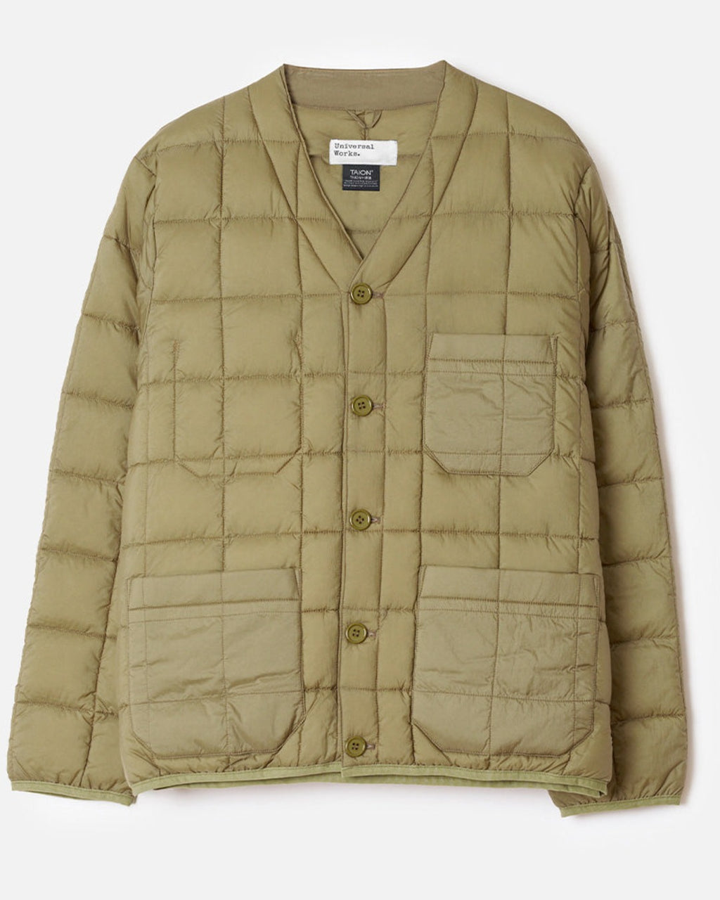Universal Works - Veste Matelassée Down - Vert