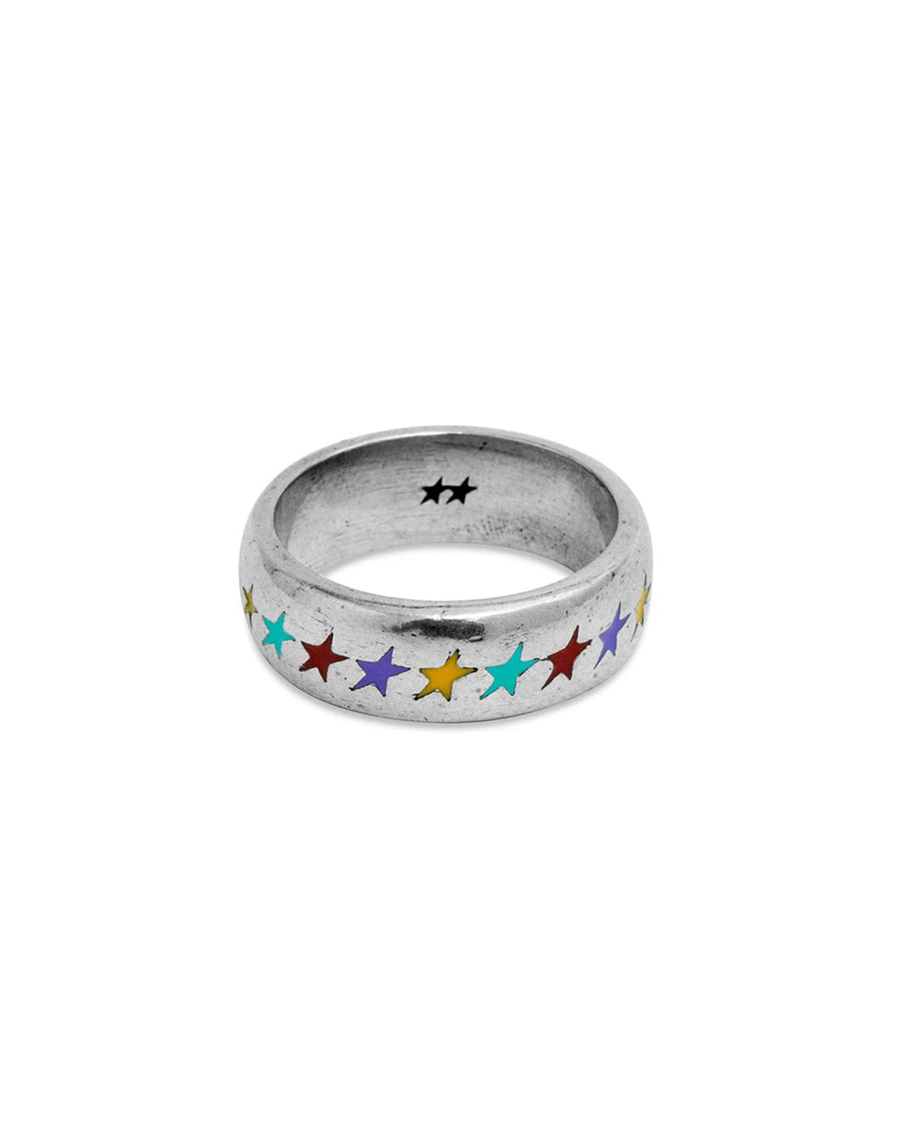 Two Jeys - Starline Multicolor Ring M - Silver