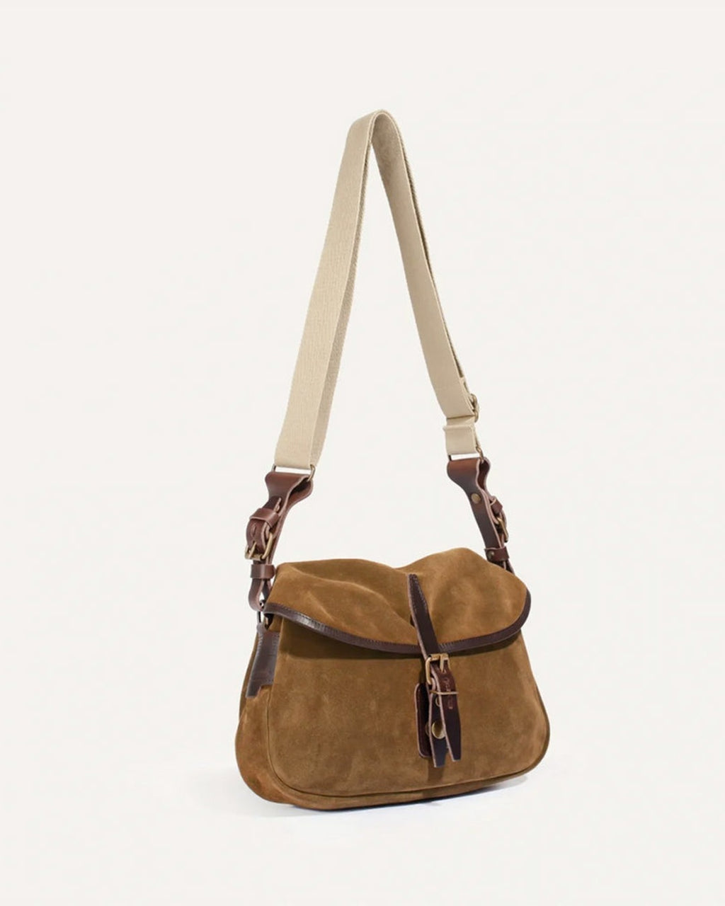 Bleu De Chauffe - Sac Musette Du Pecheur Xs - Marron Noisette