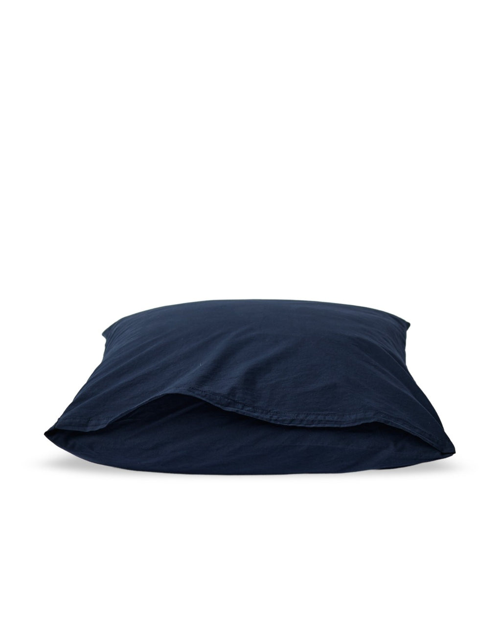 Merci - Cotton percale pillowcase - Midnight Blue