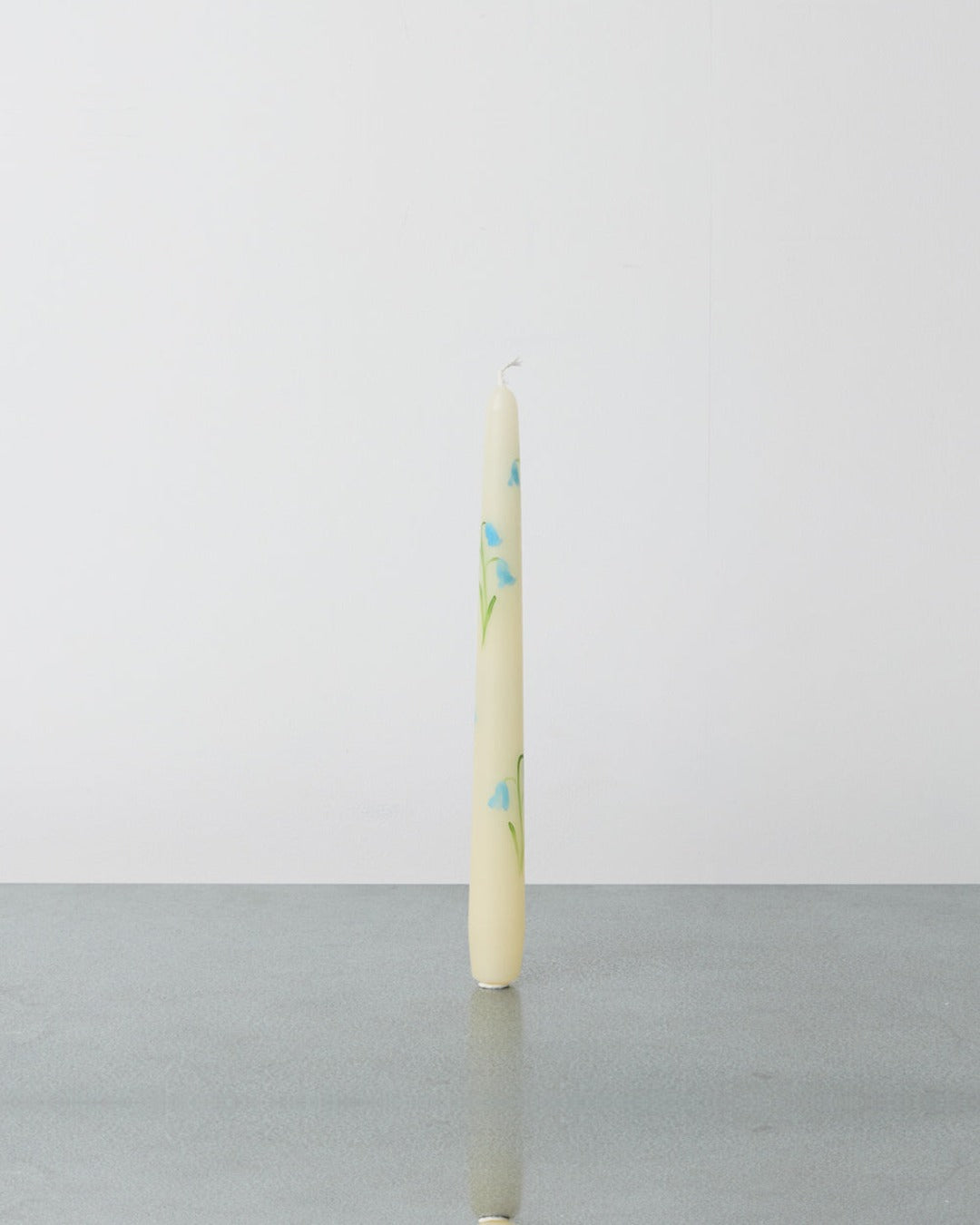 Introna - Conical Candle - Blue Flowers