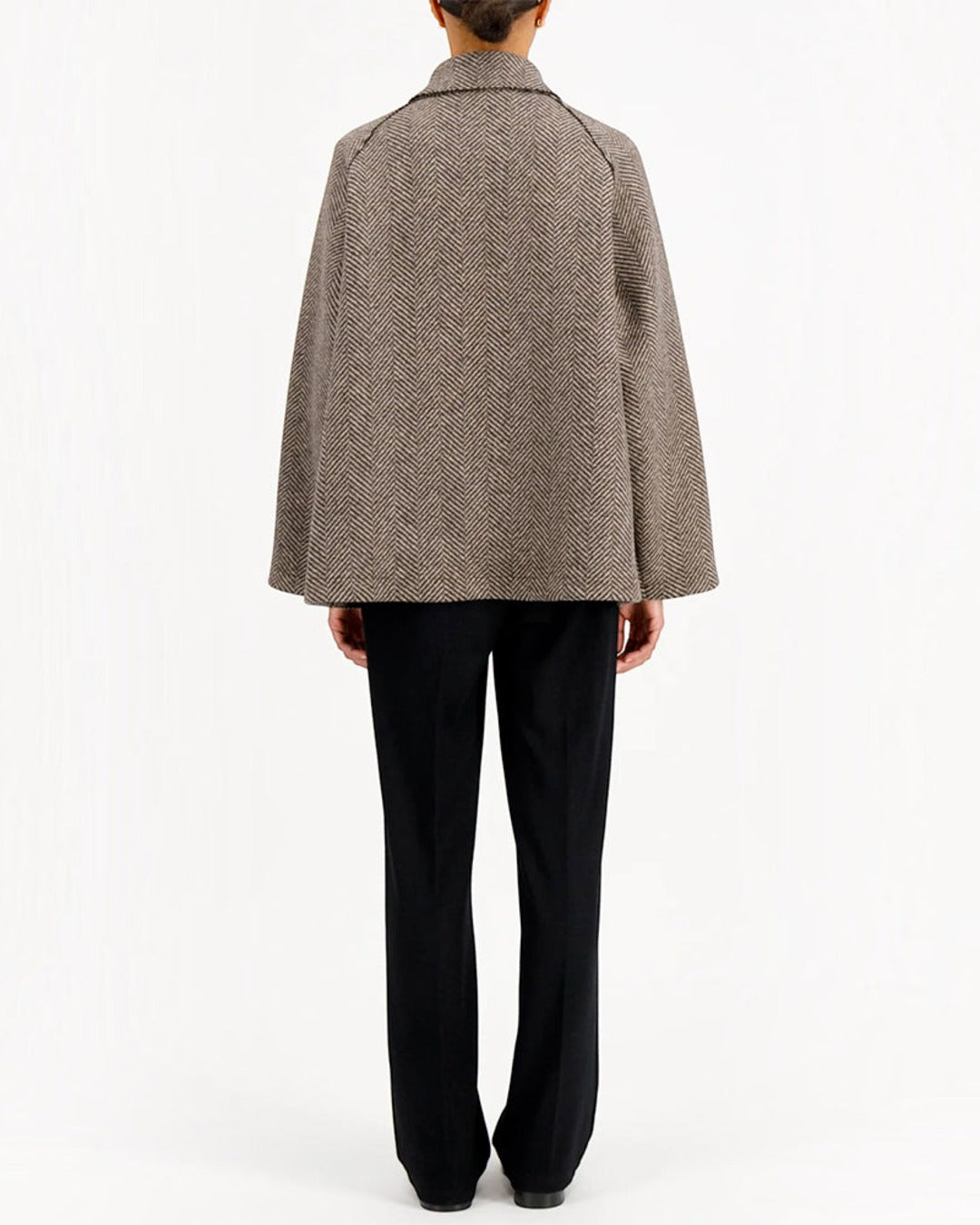 Harris Wharf London - Manteau Raglan - Crème & Marron