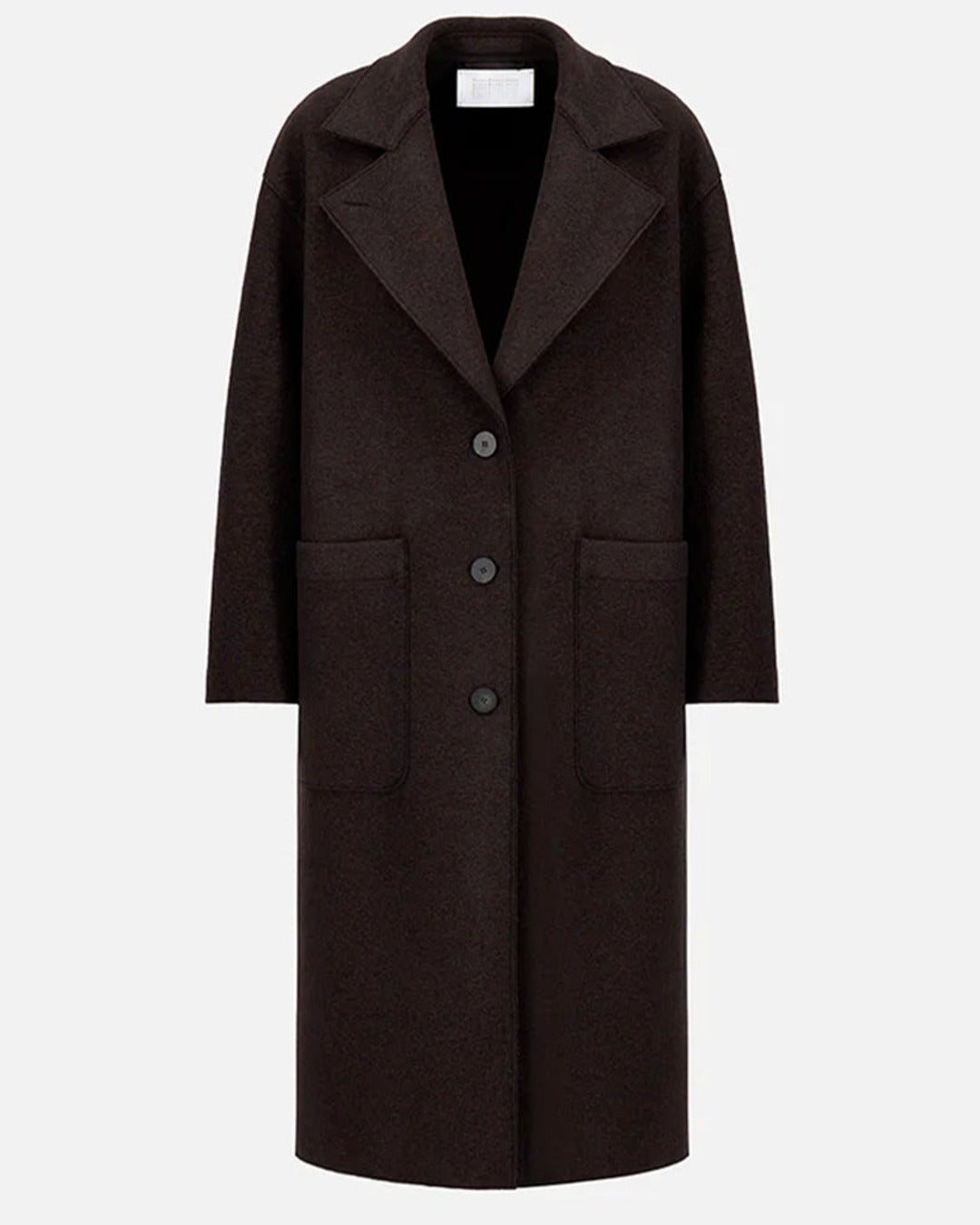 Harris Wharf London - Manteau Greatcoat - Bordeaux