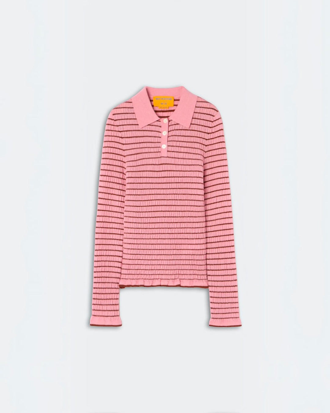 Guest In Residence - Polo Smocked Shrunken - Sprinkle & Burnt Sienna