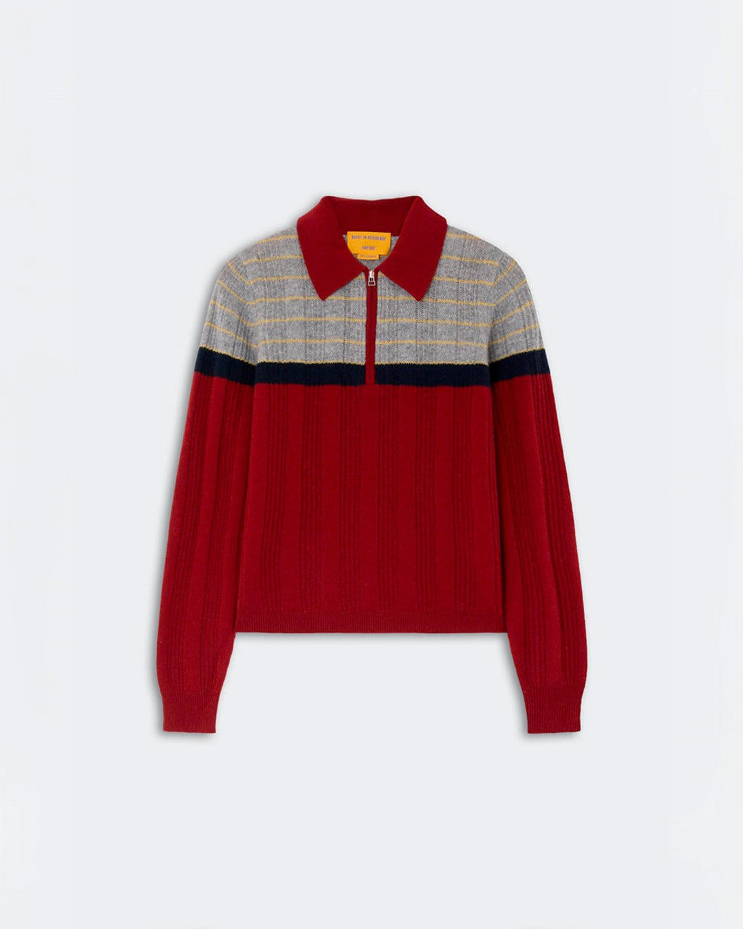 Guest In Residence - Pull Track Polo - Carmine Combo