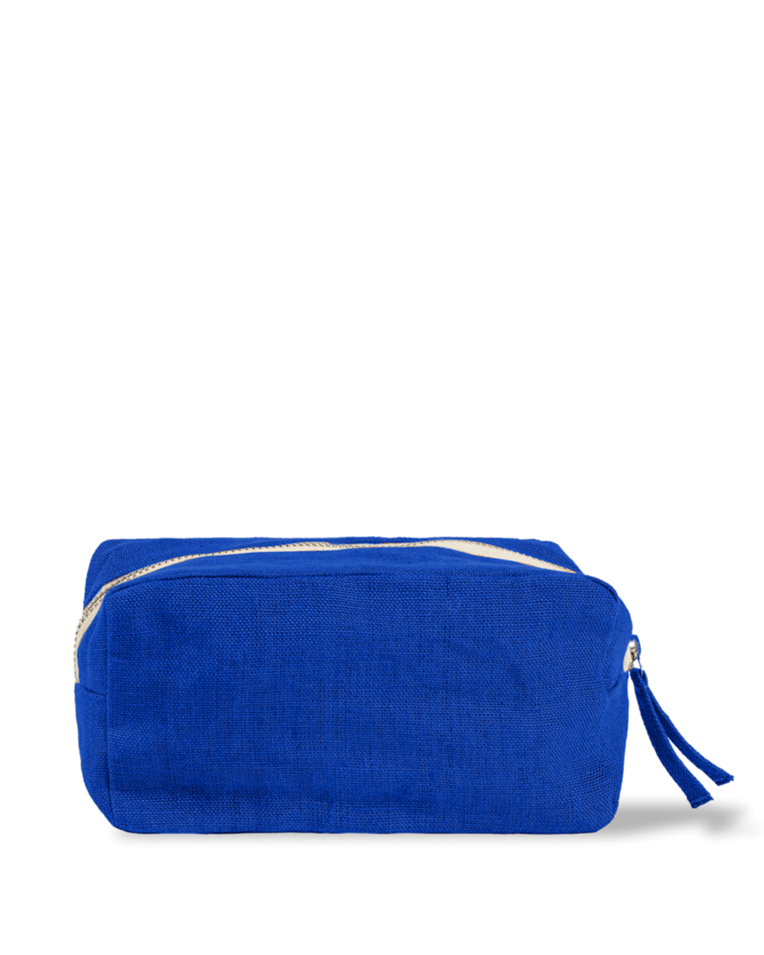 Merci - Trousse En Lin Lavé - Bleu Cobalt 60