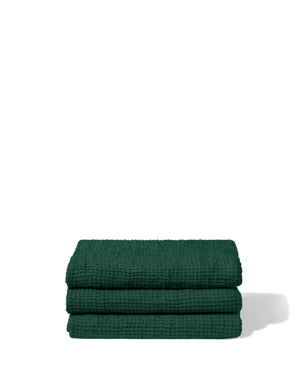 Merci - Linen bath towel - Waffle - Sequoia Green
