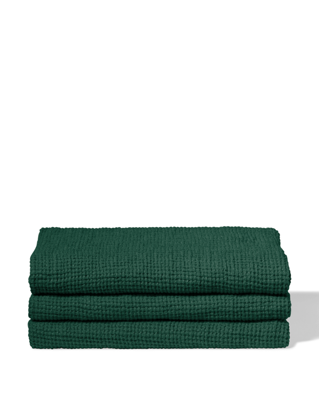 Merci - Linen bath towel - Waffle - Sequoia Green