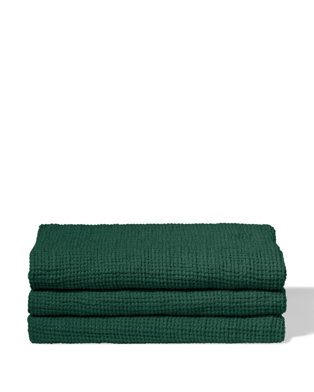 Merci - Linen bath towel - Waffle - Sequoia Green